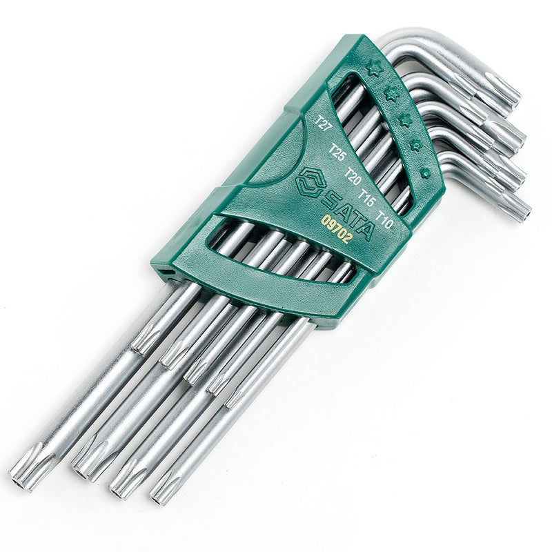 Bộ lục giác đầu sao có lỗ 9 chi tiết SATA 09702 kích thước từ T10 - T50