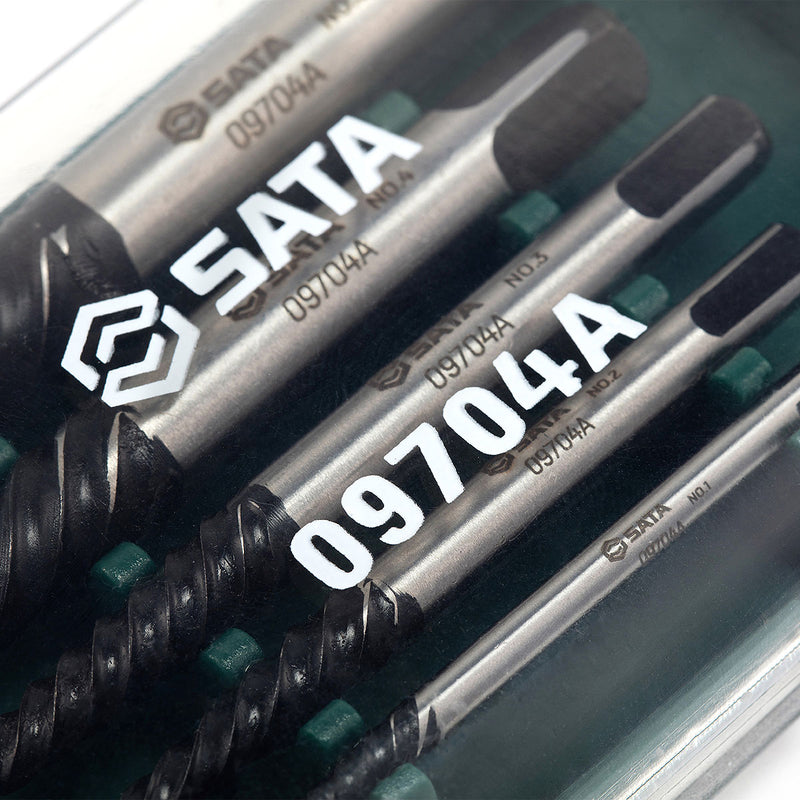 Bộ mũi taro lấy ốc gãy, ren thô 5 chi tiết SATA 09704A