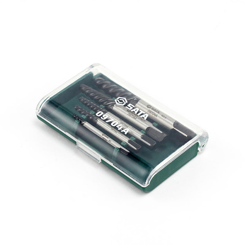 Bộ mũi taro lấy ốc gãy, ren thô 5 chi tiết SATA 09704A