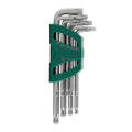 Bộ lục giác sao đầu bi thân dài 9 chi tiết SATA 09715 T10-T50 | Đầu bi, thép S2, mạ Crom