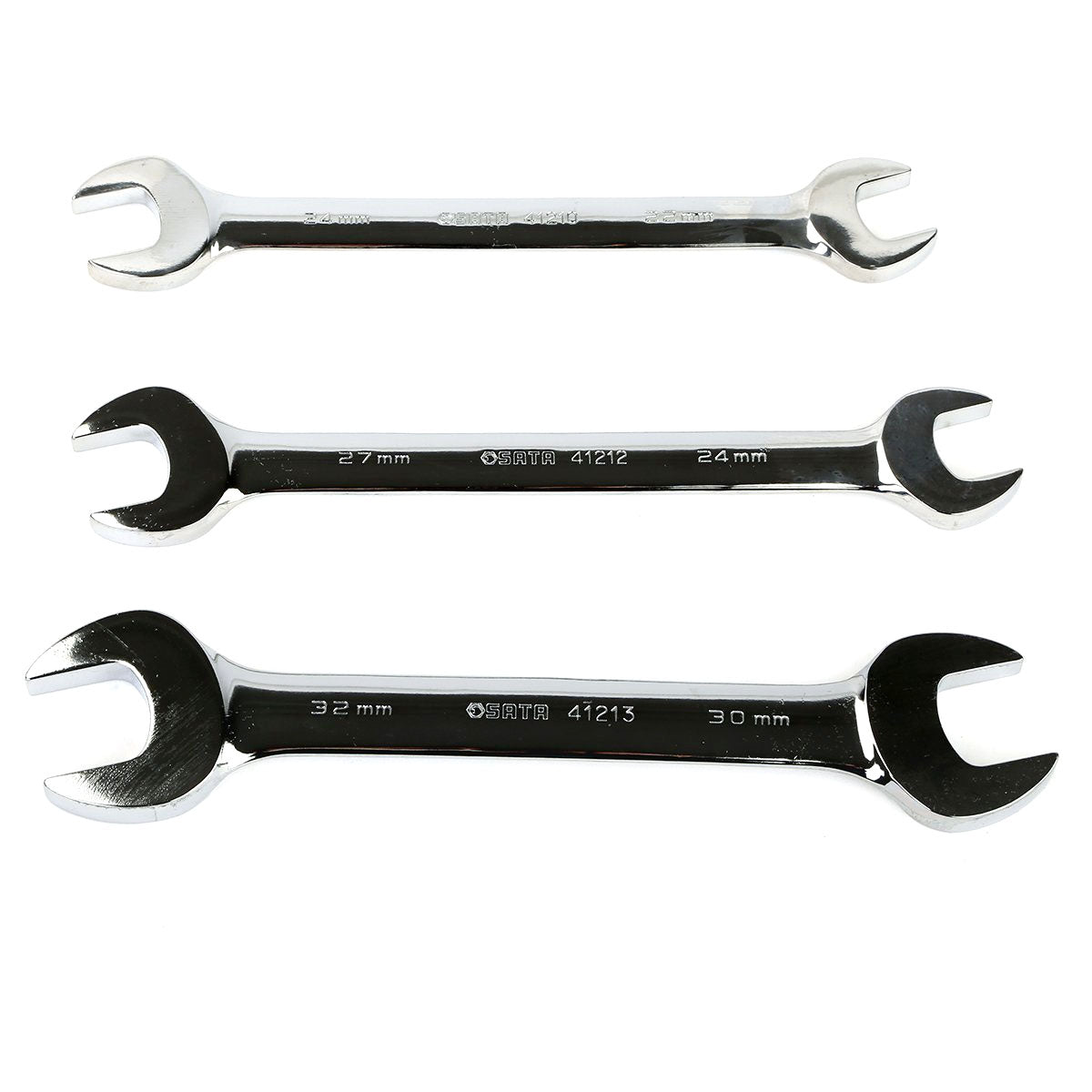 Bộ khay cờ lê hai đầu miệng 10 chi tiết SATA 09904 kích thước từ 6mm - 32mm
