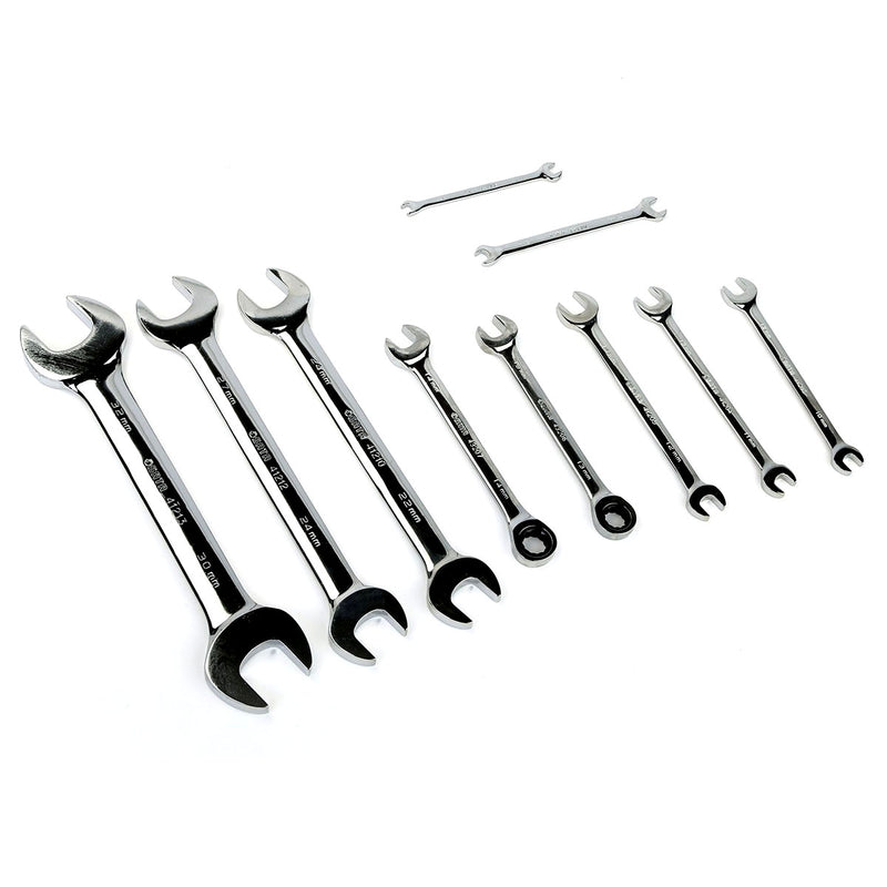 Bộ khay cờ lê hai đầu miệng 10 chi tiết SATA 09904 kích thước từ 6mm - 32mm