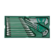 Bộ khay cờ lê vòng miệng và lục giác SATA 09906 30 chi tiết, đa năng, bền bỉ, giá tốt.