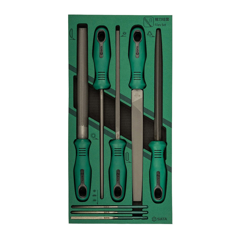 Bộ khay dũa kim loại 8 chi tiết SATA 09910A