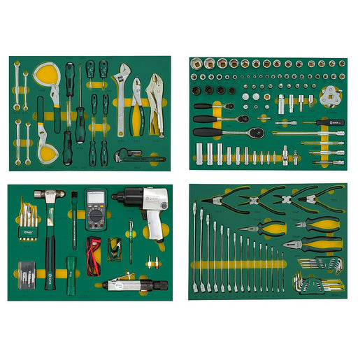 Bộ 4 khay dụng cụ tổng hợp 157 chi tiết SATA 09919 - Dụng cụ sửa chữa ô tô chuyên nghiệp