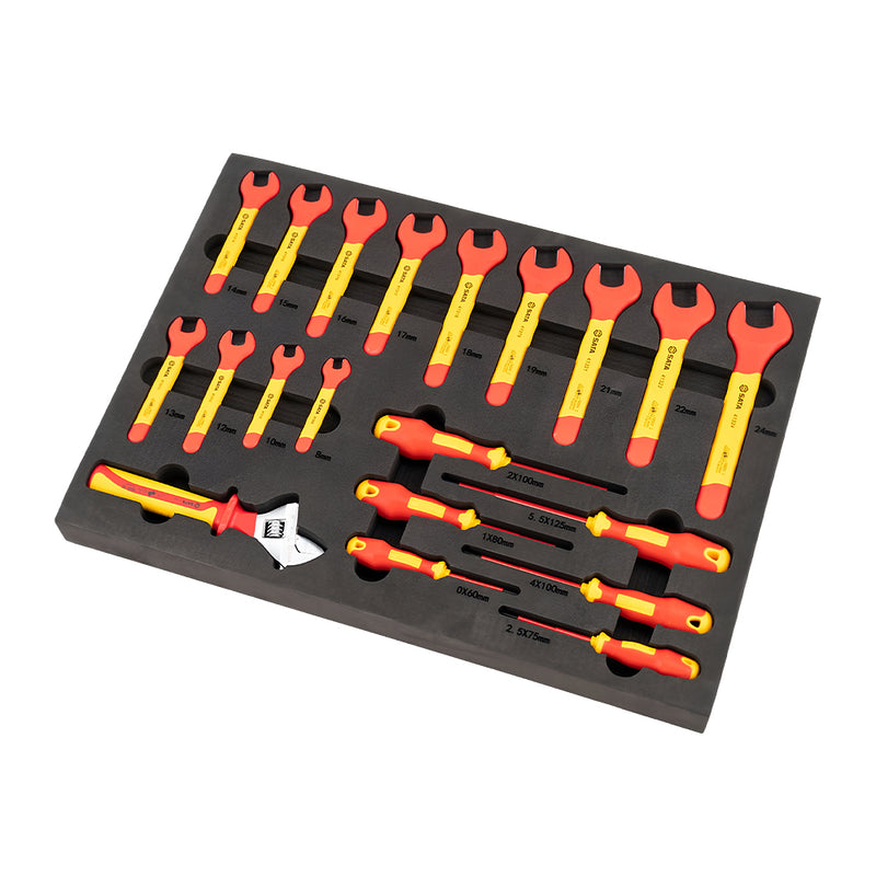 Bộ 3 khay dụng cụ tổng hợp 68 chi tiết, cách điện 1000V SATA 09928