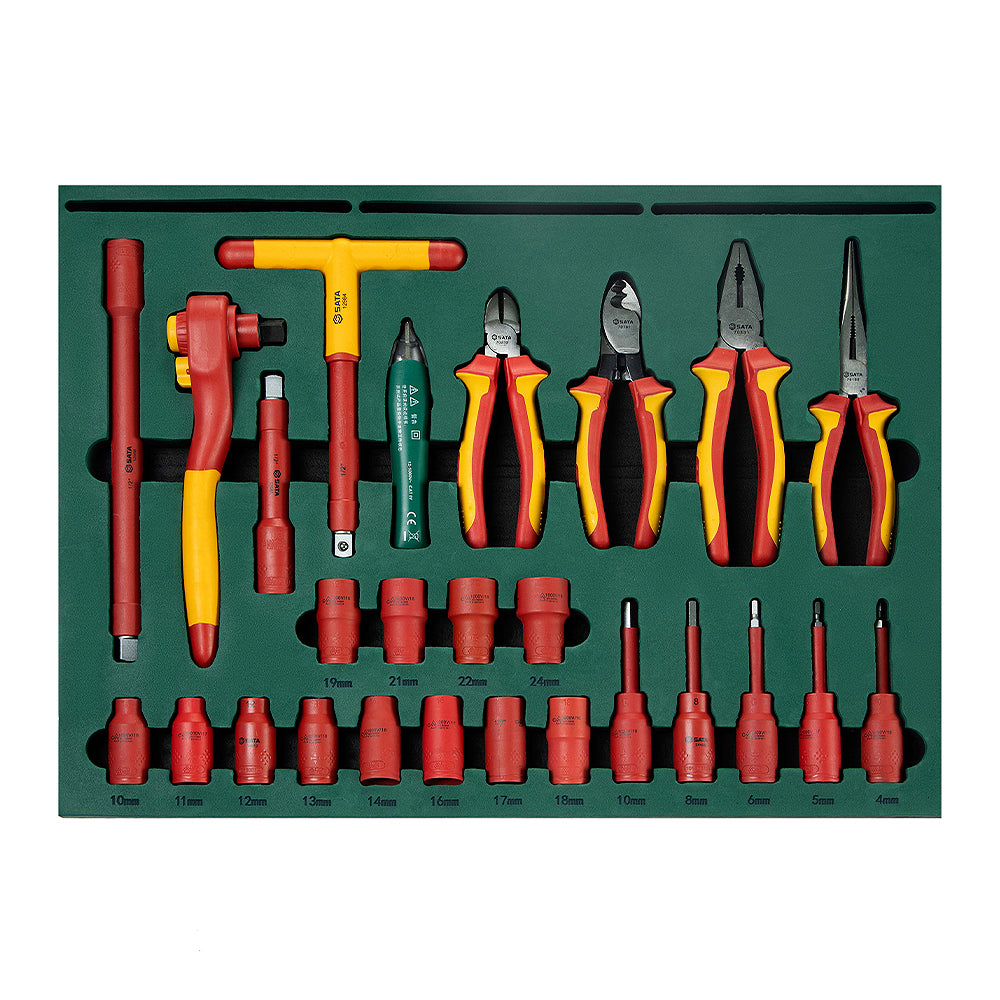 Bộ 5 khay dụng cụ tổng hợp 116 chi tiết, cách điện 1000V SATA 09936