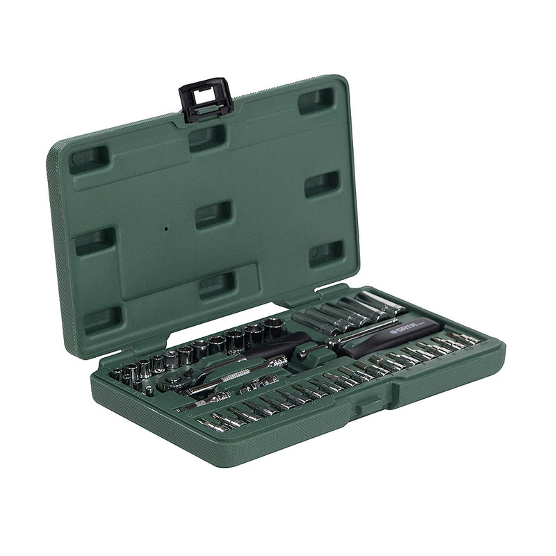Bộ đầu tuýp kèm cần siết 42 chi tiết SATA 09943 cốt 1/4 inch