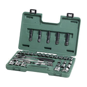Bộ đầu tuýp 34 chi tiết SATA 09945 cốt 1/2 inch - Sửa chữa ô tô, cơ khí.