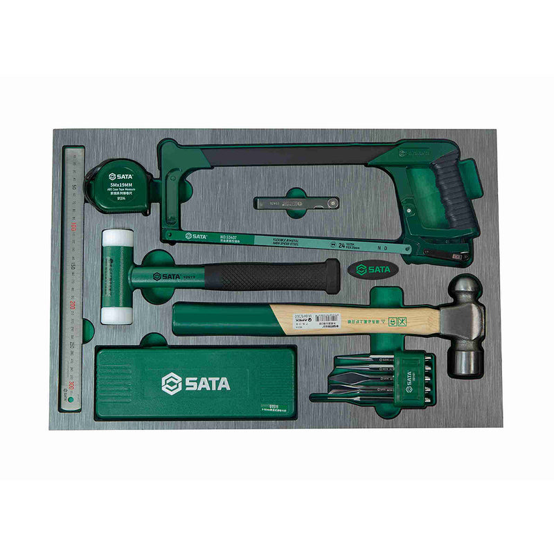 Bộ 5 khay dụng cụ tổng hợp, kèm tủ 5 ngăn kéo 176 chi tiết SATA 09951