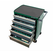Bộ 5 khay dụng cụ SATA 09951 176 chi tiết, tủ 5 ngăn kéo, thép Cr-V, quản lý 5S