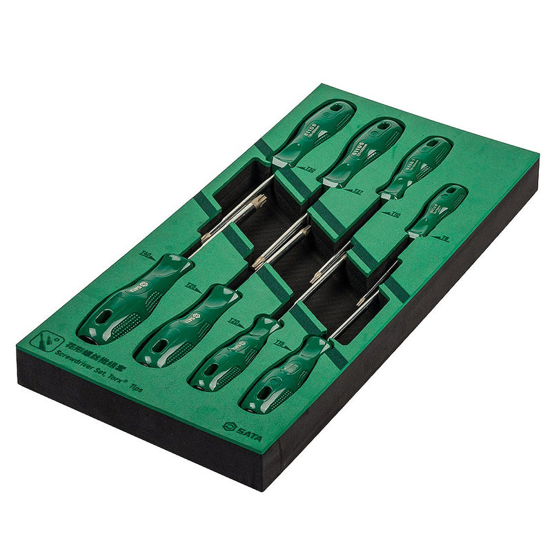 Bộ tua vít đầu sao 8 chi tiết SATA 09955A kích thước từ T8 - T40