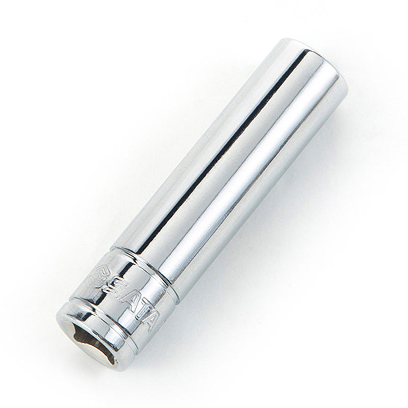 Đầu tuýp 6 cạnh lòng sâu SATA hệ inch cốt 1/4 inch - Thép Cr-V mạ Chrome sáng bóng, bền bỉ, chống gỉ sét, gia công chính xác, tối ưu hiệu quả công việc sửa chữa cơ khí.