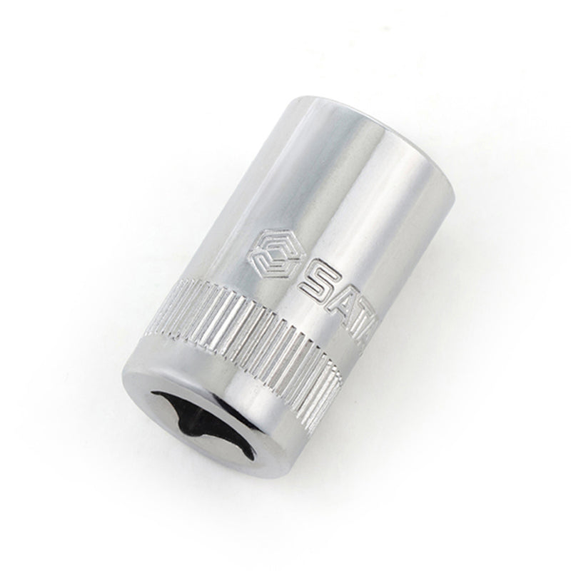 Đầu tuýp 6 cạnh SATA 1/4 inch Dr. 6pt, 24.5mm, thép Cr-V, xi mạ chrome, đa kích cỡ 3.5-14mm, dụng cụ sửa chữa ô tô xe máy.