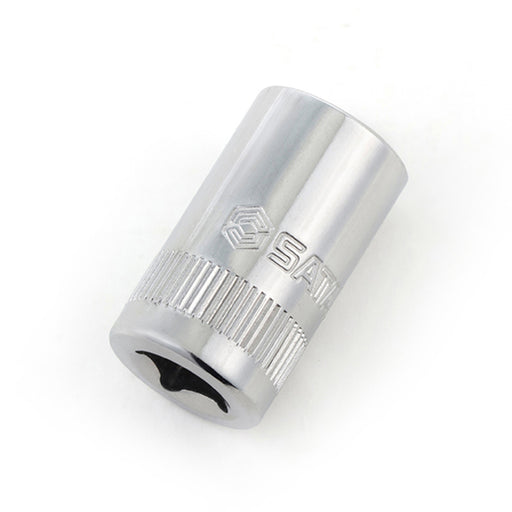 Đầu tuýp 6 cạnh SATA 1/4 inch Dr. 6pt, 24.5mm, thép Cr-V, xi mạ chrome, đa kích cỡ 3.5-14mm, dụng cụ sửa chữa ô tô xe máy.