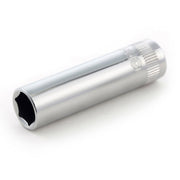 Đầu tuýp 6 cạnh lòng sâu SATA cốt 1/4 inch, thép Cr-V, mạ Chrome, bền bỉ, chống gỉ.