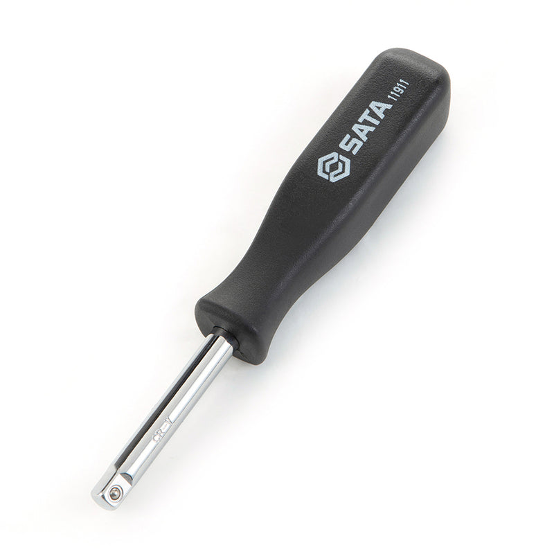Tay vặn mũi tuýp SATA 11911 cốt 1/4 inch, tay cầm composite, bi giữ, Cr-V