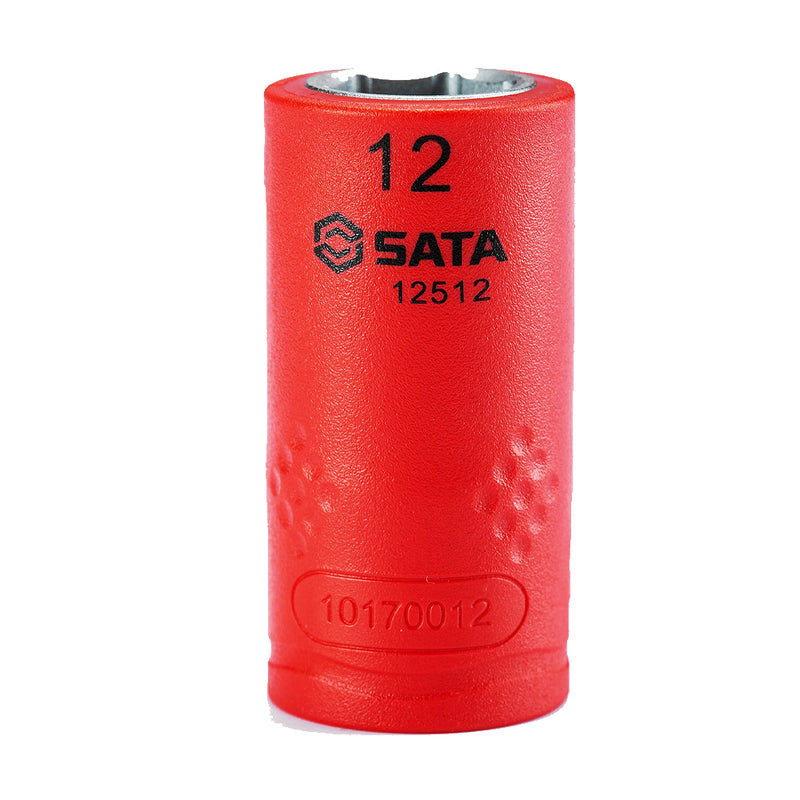 Đầu tuýp cách điện 1000V SATA cốt 3/8 inch, kích thước từ 8mm - 22mm