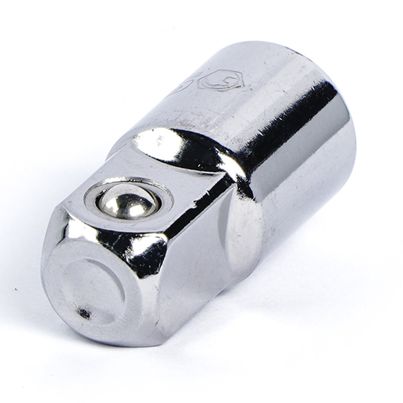 Đầu tuýp chuyển đổi cốt SATA 12914: 3/8 inch sang 1/2 inch, thép Cr-V, mạ Chrome, chịu lực, lỗ gài chốt an toàn.