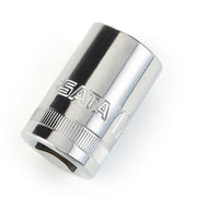 Đầu tuýp 6 cạnh SATA 1/2 inch, thép Cr-V, xi mạ chrome, 38mm, kích thước 8-34mm