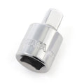 Đầu tuýp chuyển đổi cốt SATA 13913: 1/2 inch sang 3/8 inch, thép Cr-V, mạ Chrome sáng bóng, bi giữ đầu khẩu, 56mm