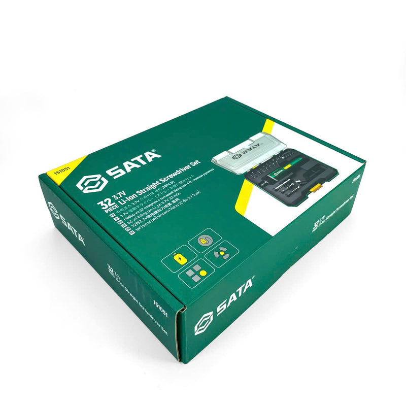 Bộ tua vít điện tử 32 chi tiết SATA 151051 dùng Pin sạc 3.7V
