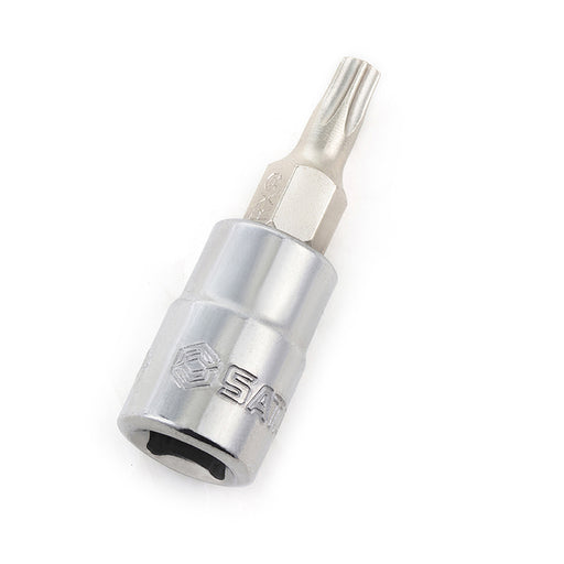 Mũi vặn vít đầu sao Torx SATA cốt 1/4 inch T8-T40, thép S2, Cr-V, mạ chrome
