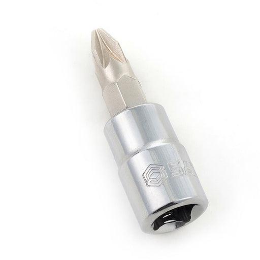 Mũi vặn vít đầu Pozi SATA 1/4 inch Dr. Bit Socket Pozidriv PZ1-PH3, thép S2, mạ Chrome.