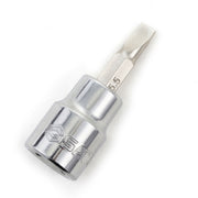 Mũi vặn vít đầu dẹp SATA 3/8 inch cốt siết bu lông 5.5mm, thép S2 cao cấp, mạ Chrome.