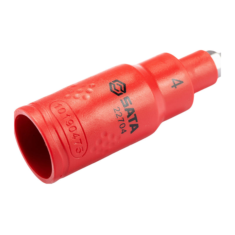 Mũi vặn vít đầu lục giác cách điện 1000V, gắn đầu siết bu lông SATA cốt 3/8 inch, kích thước từ 4mm - 8mm