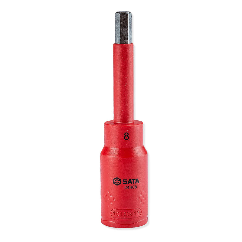 Mũi vặn vít đầu lục giác cách điện 1000V, gắn đầu siết bu lông SATA cốt 1/2 inch, kích thước từ 4mm - 10mm