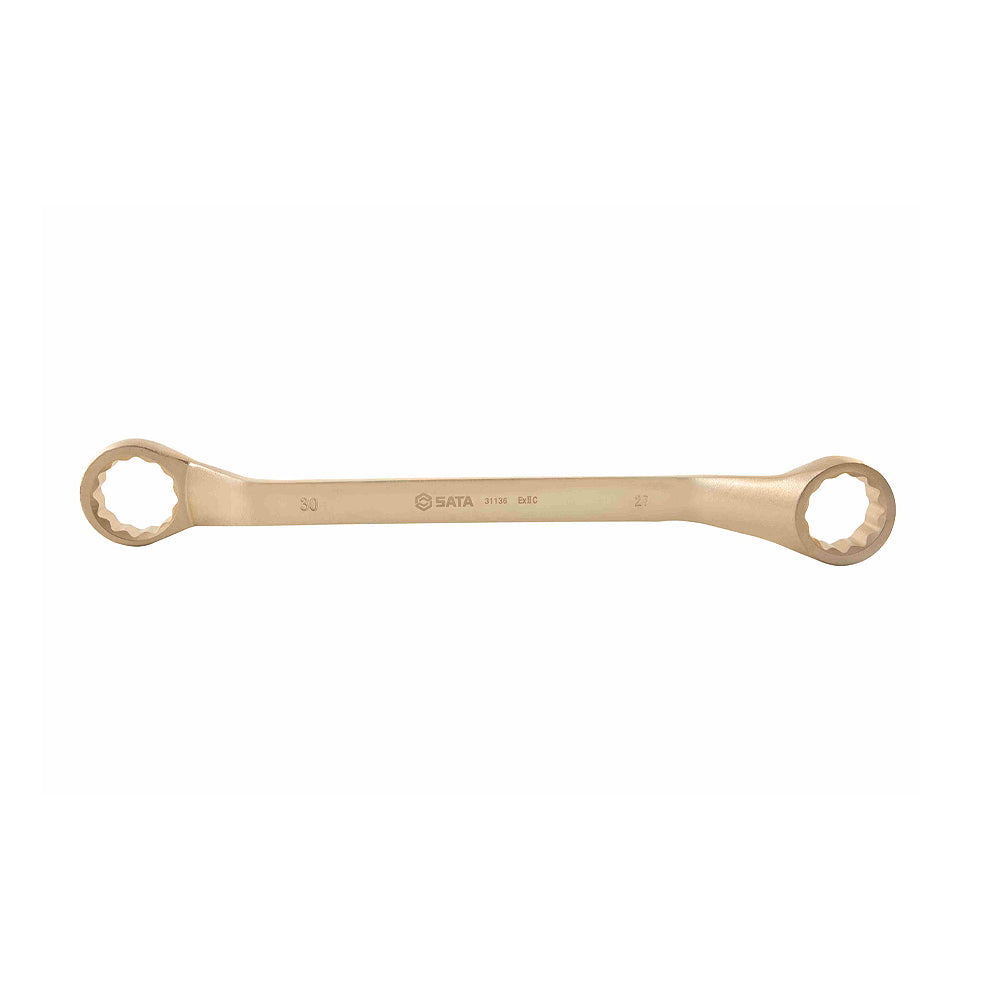Cờ lê 2 đầu vòng chống tia lửa điện SATA 30x27mm, Beryllium Bronze, chống cháy nổ