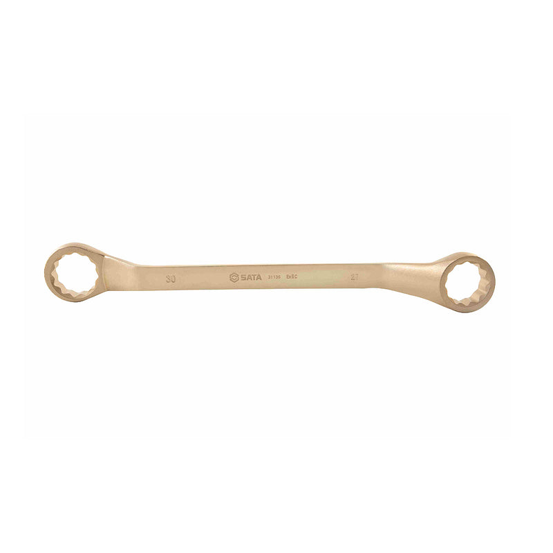 Cờ lê 2 đầu vòng chống tia lửa điện SATA 30x27mm, Beryllium Bronze, chống cháy nổ