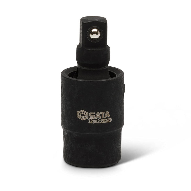 Đầu tuýp lắc léo SATA Impact Universal Joint 3/8 inch, 1/2 inch, 3/4 inch Cr-Mo phủ đen, chịu va đập.