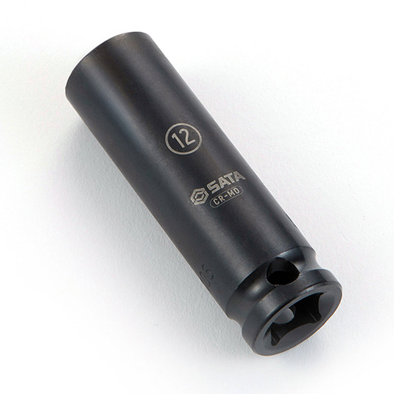 Đầu tuýp 6 cạnh, lòng sâu SATA cốt 3/8 inch, kích thước từ 7mm - 19mm