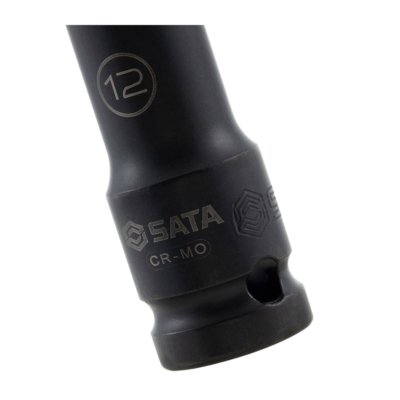 Đầu tuýp 6 cạnh, lòng sâu, thân mảnh SATA cốt 1/2 inch, kích thước từ 10mm - 27mm