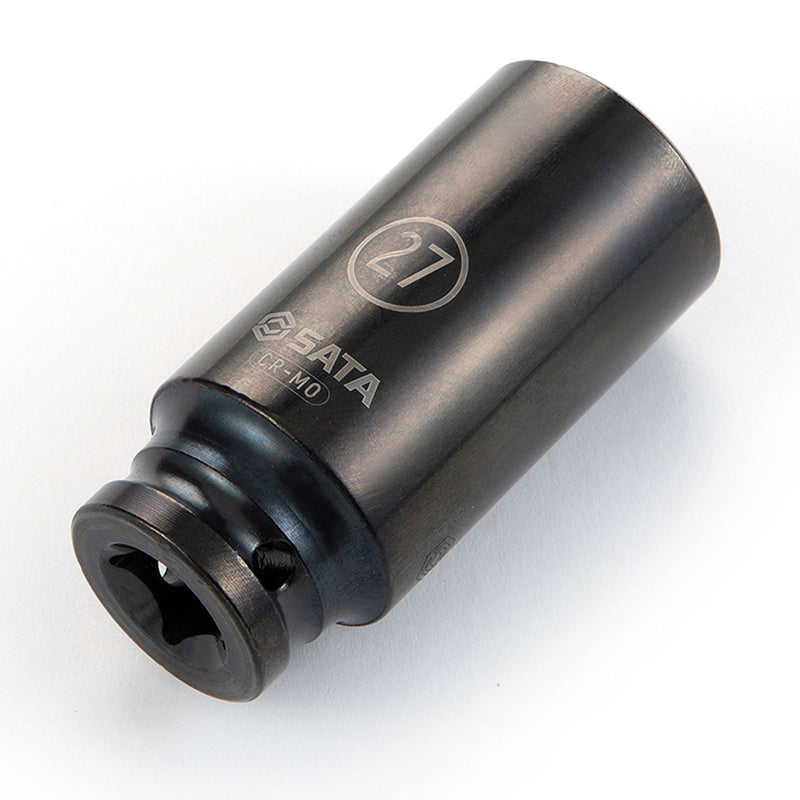 Đầu tuýp 6 cạnh, lòng sâu SATA cốt 1/2 inch, kích thước từ 10mm - 32mm