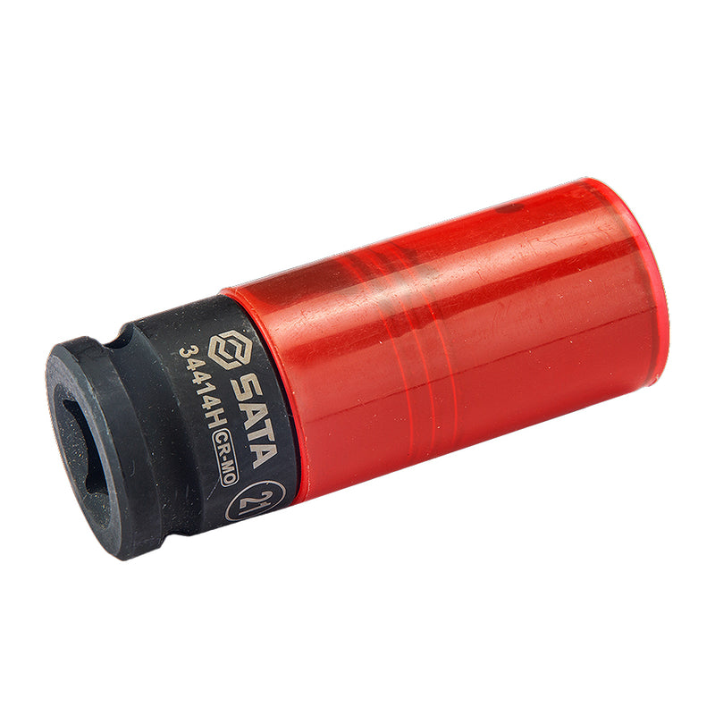 Đầu tuýp bọc nhựa màu, chuyên dùng tháo mâm bánh xe SATA cốt 1/2 inch, kích thước từ 17mm - 21mm