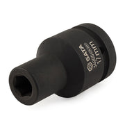 Đầu tuýp 6 cạnh lòng sâu SATA cốt 1 inch 17mm - Chất liệu Cr-Mo, rèn nguội, chuyên dùng cho máy siết bu lông.