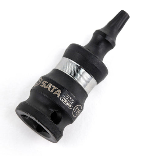 Mũi vặn vít đầu sao T15 SATA 35222, đầu tuýp 1/4 inch Cr-Mo chịu va đập, mũi hợp kim đặc biệt chống mài mòn.