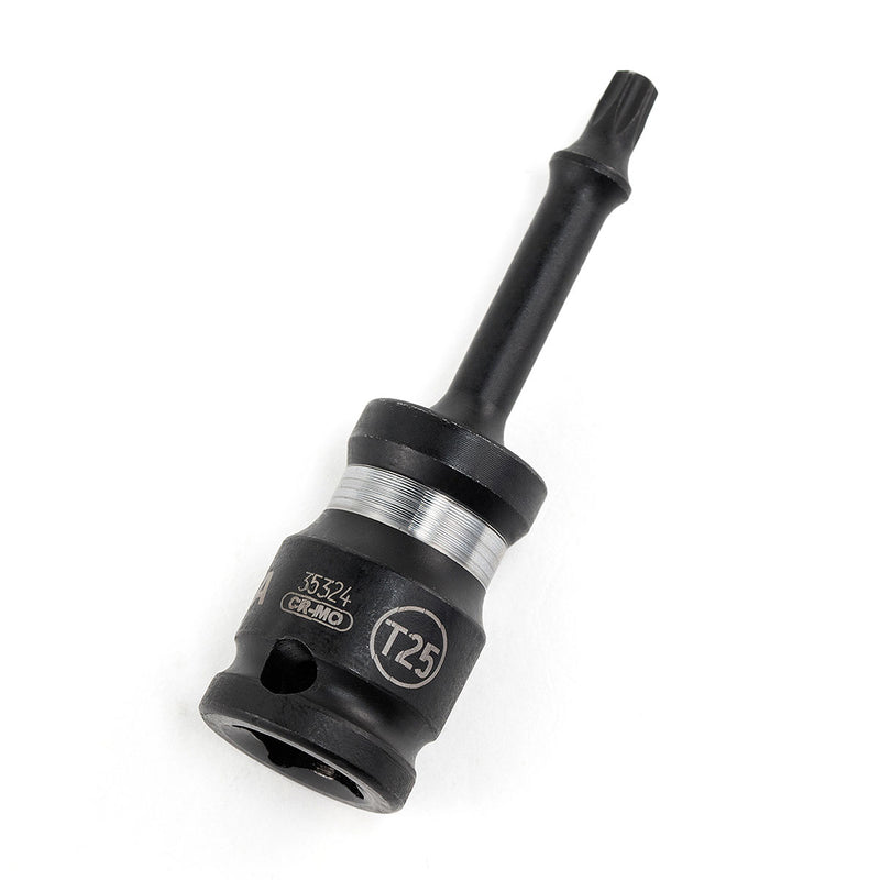 Mũi vặn vít Torx T25 SATA 35324, đầu siết bu lông cốt 3/8 inch, thép Cr-Mo, chuyên dụng cho súng siết.