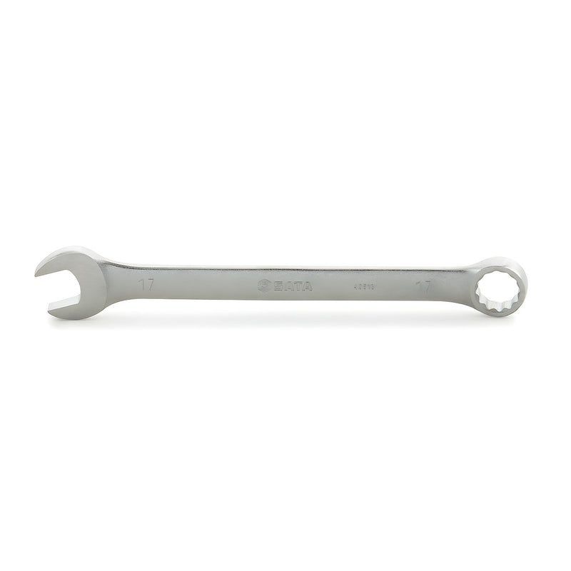 Cờ lê vòng miệng SATA 17mm, thép Cr-V, mạ mờ, bền bỉ.