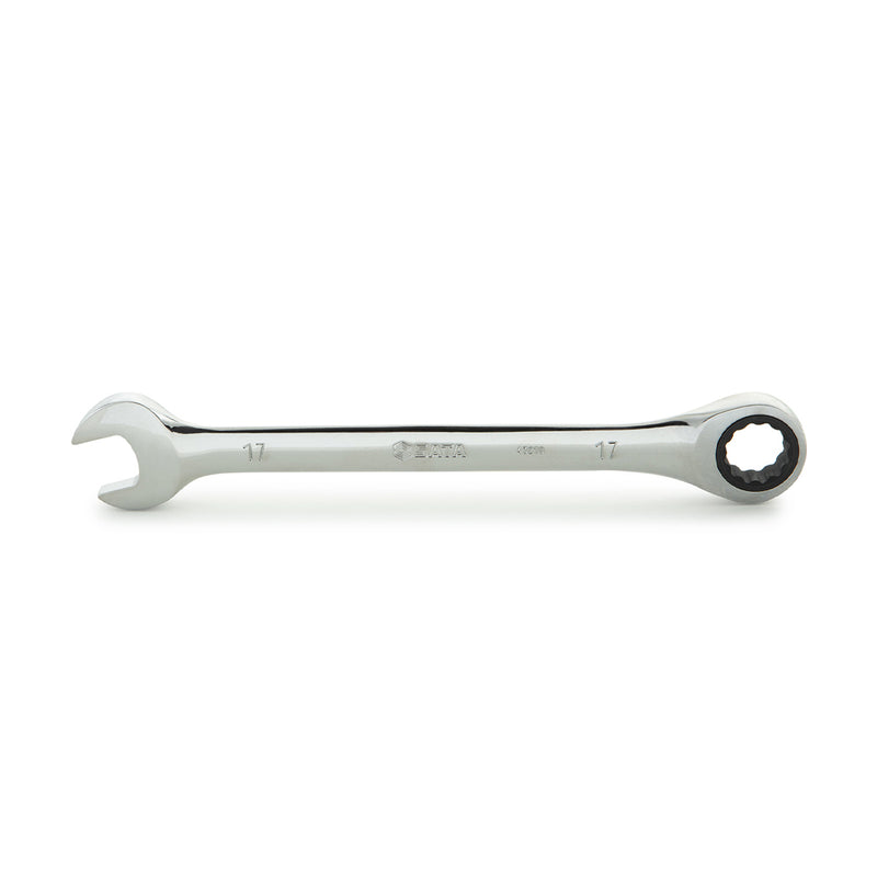 Cờ lê vòng miệng tự động SATA 17mm, thép Cr-V, mạ chrome, 2 đầu chức năng, làm việc hiệu quả.