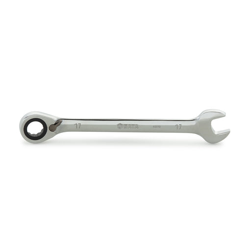 Cờ lê vòng miệng tự động có cần gạt đảo chiều SATA 17mm, thép Cr-V mạ chrome 46610