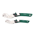 Bộ mỏ lết tự động SATA 47215 đa năng 2 chi tiết, 2 kích cỡ, thép hợp kim, tay cầm chống trượt.
