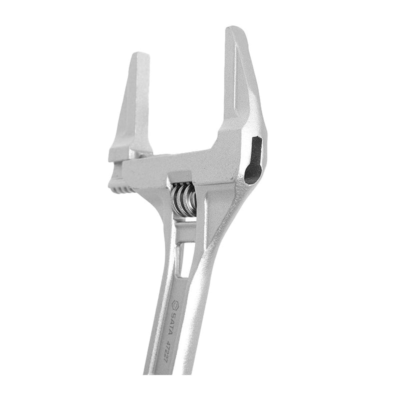 Mỏ lết lùn, thân nhôm, hàm rộng SATA 47227 kích thước 205mm