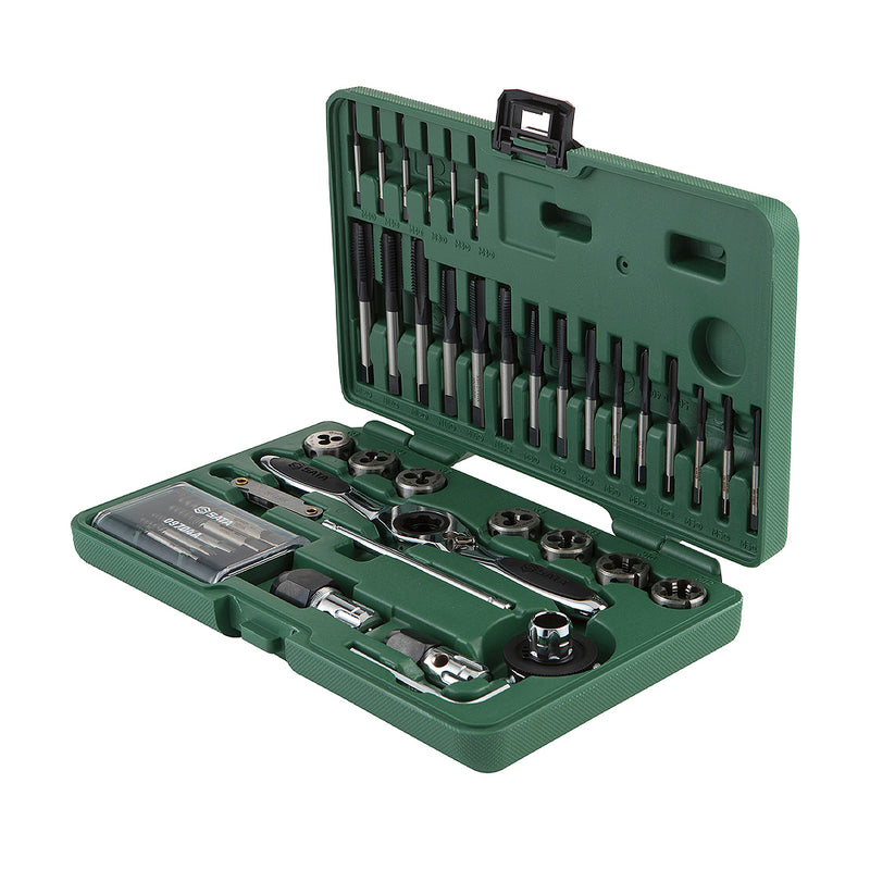 Bộ taro và bàn ren HSS ren thô, 40 chi tiết SATA 50451