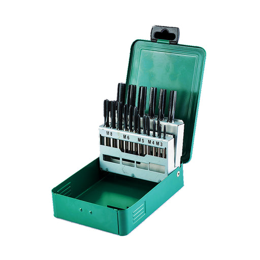 Bộ 21 mũi taro ren thô hệ mét M3-M12 HSS 6542 SATA 50453.