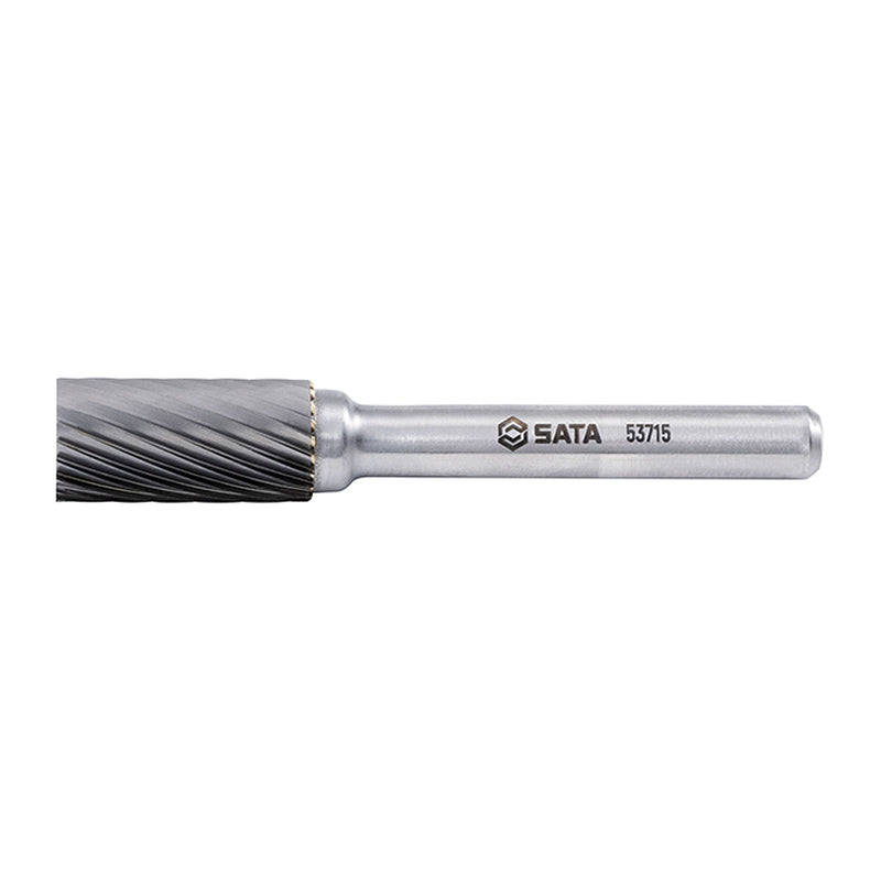 Mũi mài hợp kim hình trụ đầu phẳng, răng đơn SATA 53715 đường kính mũi 10mm