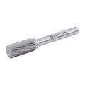 Mũi mài hợp kim SATA 53715 hình trụ đầu phẳng, 10mm, răng đơn, gia công kim loại đa năng.